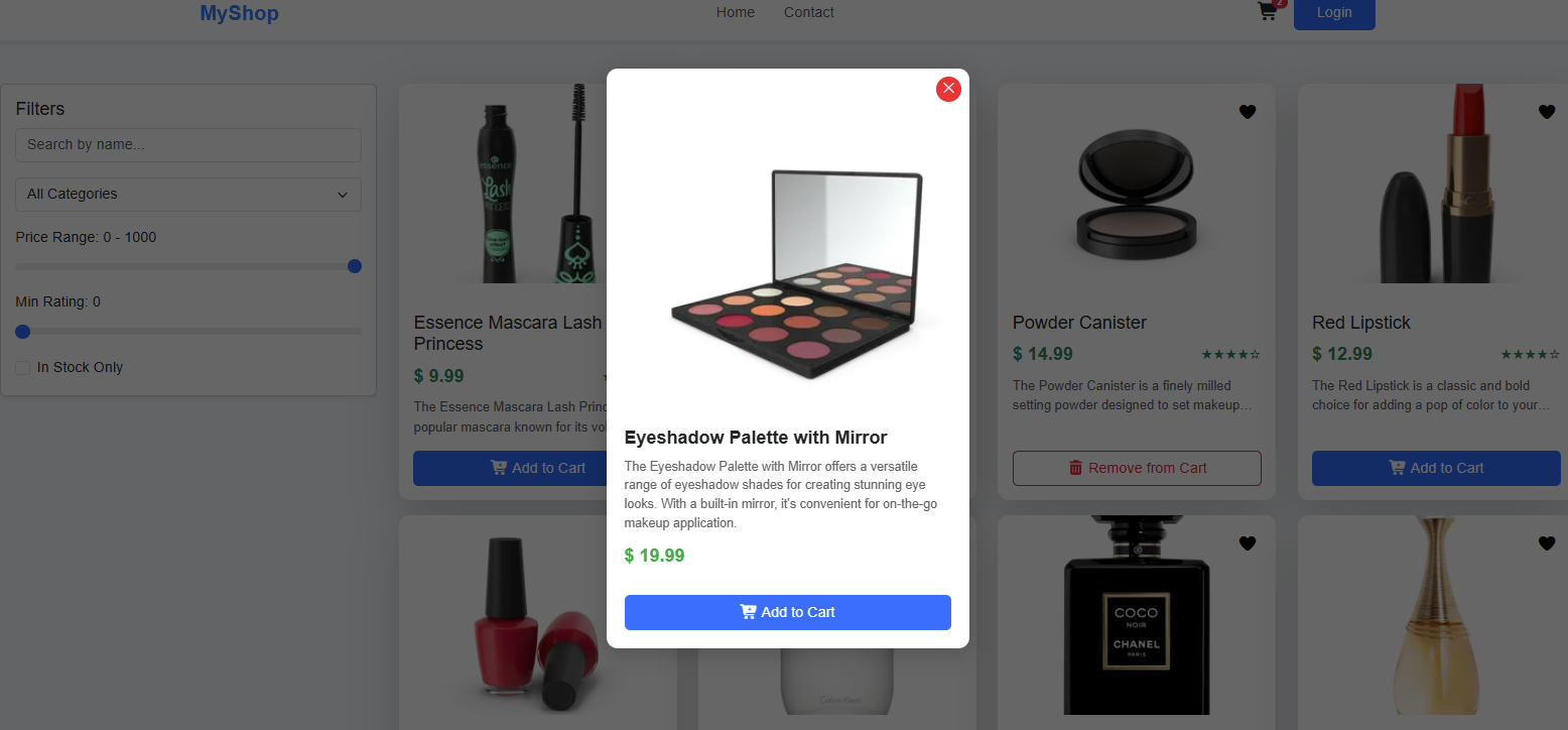 E-commerce(React-Redux-ToolKit)