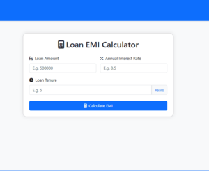 Loan EMI Calculator
