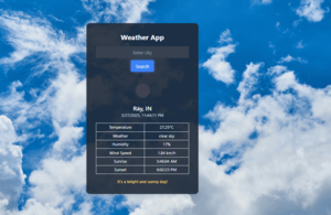 Weather Search