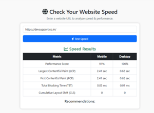 Check Your Website Speed