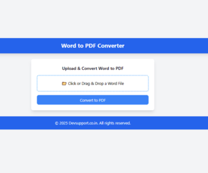 Word to PDF Converter