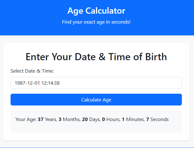 Age Calculator