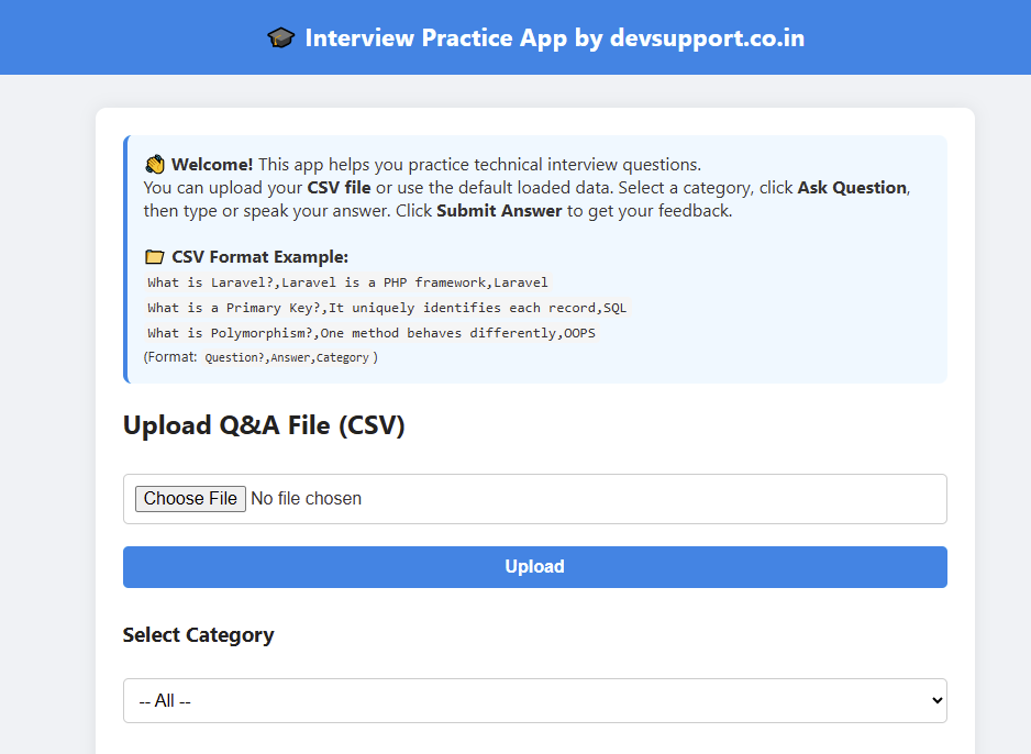 Interview Practice App