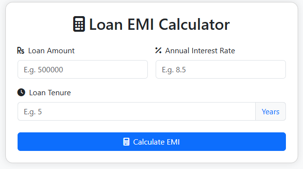 Loan EMI Calculator
