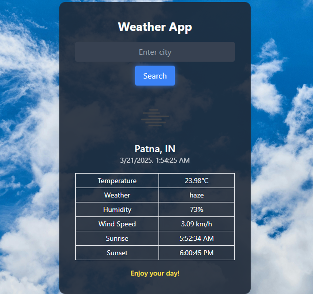 Weather Search
