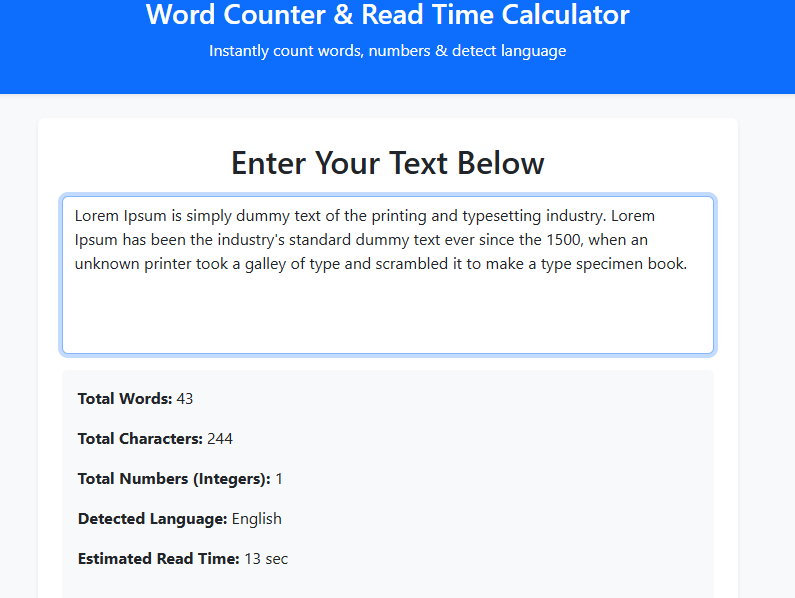 Words Count